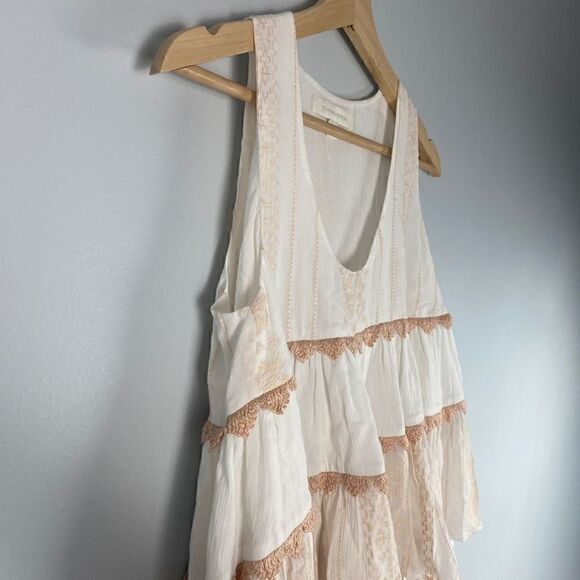 JONATHAN SIMKHAI Embroidered Voile Lightweight Tiered Tank - Picture 8 of 10